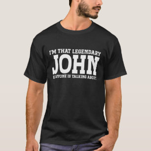 T-shirt John Nom personnel Funny John