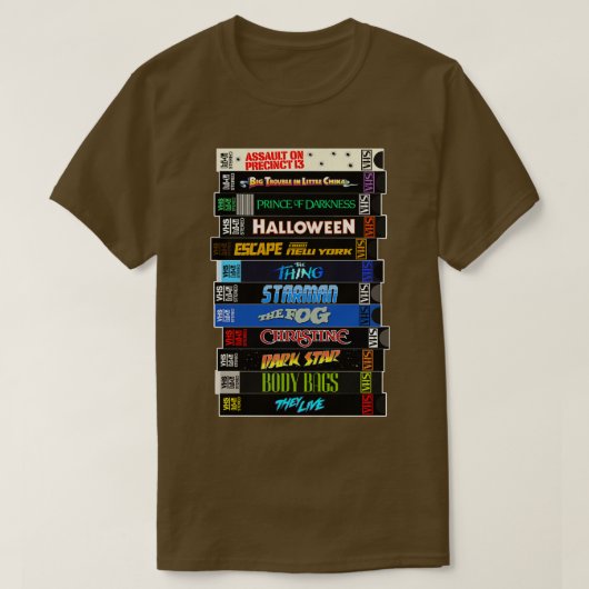 T-shirt John penter VHS Stack (Design devant)