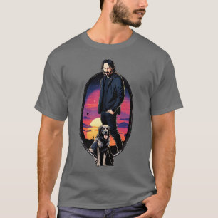 T-shirt John Wick et son film Trusty Dog Sunset