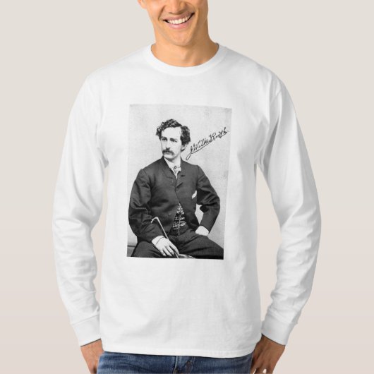 T-SHIRT JOHN WILKES BOOTH ET PIÈCE EN T DE SIGNATURE (Devant)