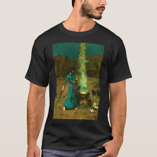 T-shirt John William Waterhouse La magie (Devant)