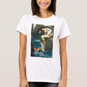 T-shirt John William Waterhouse la sirène