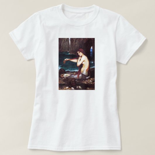 T-shirt John William Waterhouse Mermaid (Design devant)