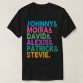 T-shirt Johnny And Moira And David et Aleis  Vêtements Pre (Design devant)