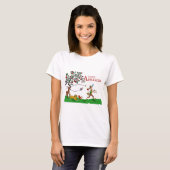 T-shirt Johnny Appleseed T-Shirt, Animaux et Pommier (Devant entier)