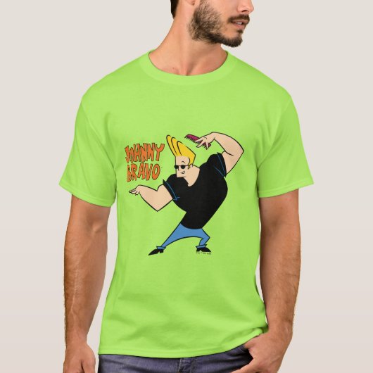 T-shirt Johnny Bravo Coiffure (Devant)