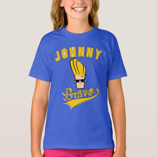 T-shirt Johnny Bravo Collegiate Graphic (Devant)