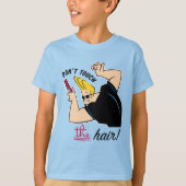 T-shirt Johnny Bravo Comb - Ne touchez pas les cheveux! (Devant)