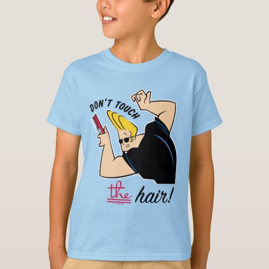 T-shirt Johnny Bravo Comb - Ne touchez pas les cheveux! (Devant)