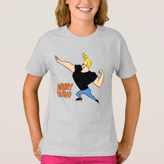 T-shirt Johnny Bravo Flexing (Devant)