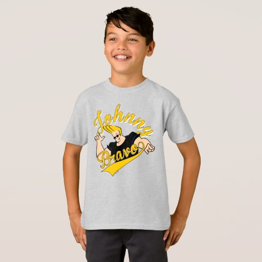 T-shirt Johnny Bravo Graphisme sportif (Devant entier)