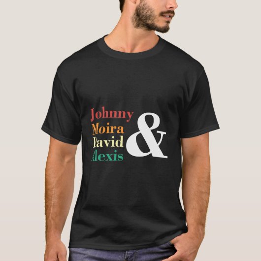 T-shirt Johnny Moira David Alexis (Devant)