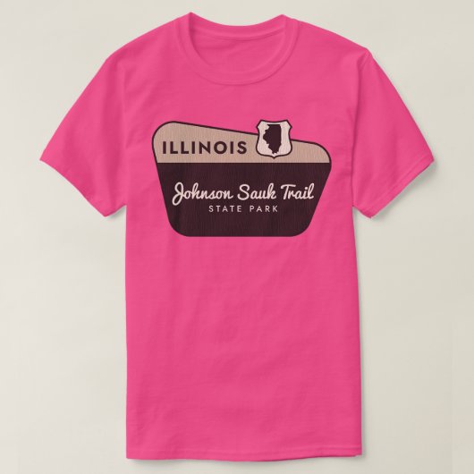 T-shirt Johnson Sauk Trail State Park Illinois Welcome Sig (Design devant)