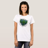 T-shirt Johnston Tartan Heart (Devant entier)