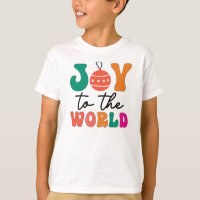 Joie au monde Typographie de Noël colorée