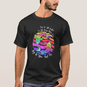 T-shirt Joie Aux Poissons Dans La Mer Bleue Profonde Joie