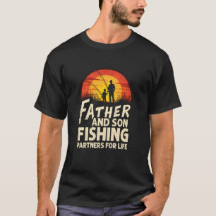 T-shirt Joie de pêche père fils chaleureuse