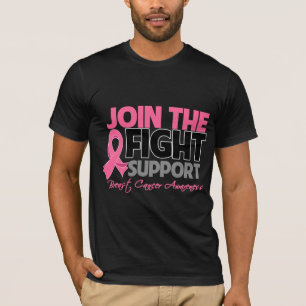 T-shirt Joignez la conscience de cancer du sein de soutien