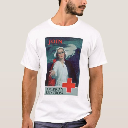 T-shirt Joignez la Croix-Rouge américaine (US00307) (Devant)