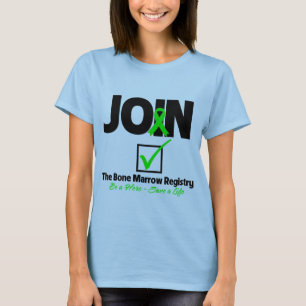 T-shirt Joignez l'enregistrement de moelle - sauvez une