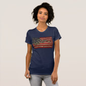 T-shirt Joignez, ou mourez - drapeau (Devant entier)
