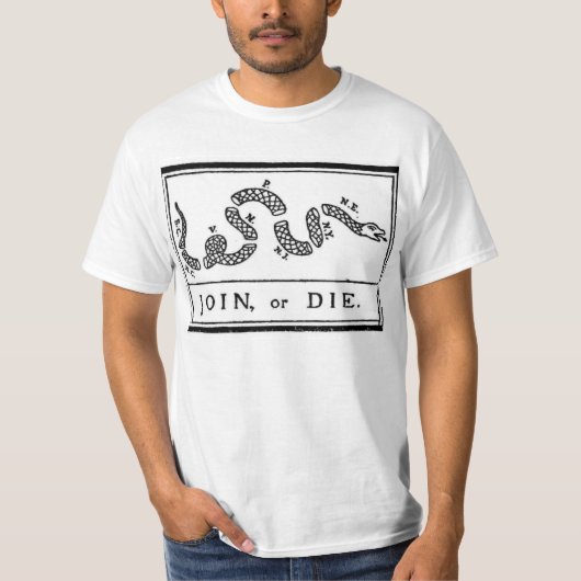 T-shirt Joignez ou mourez drapeau de guerre de (Devant)