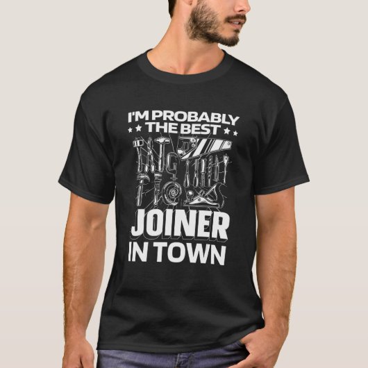 T-shirt Joiner Outils Woodworker Carpenter Joinery (Devant)