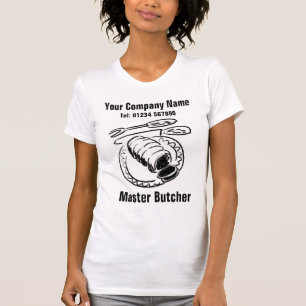 T-shirt Joint de l'illustration du boeuf. Boucher
