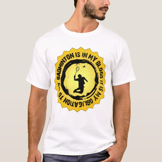T-shirt Joint fantastique de badminton (Devant)