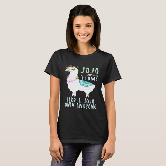 T-shirt Jojollama Like A Jojo Only Awesome Llama Jojo (Devant entier)