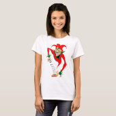T-shirt Joker Jester Grinning avec Jack-in-the-Box (Devant entier)