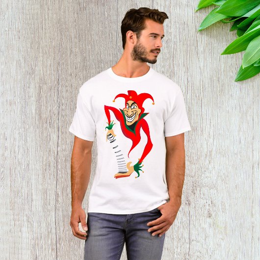 T-shirt Joker Jester Grinning avec Jack-in-the-Box