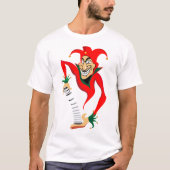 T-shirt Joker Jester Grinning avec Jack-in-the-Box (Devant)