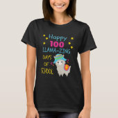 T-shirt Joli 100 Jours Llama-zing École pour enfants Pullo (Devant)
