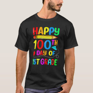 T-shirt Joli 100ème Jour De L'École 1ère Année Enseignant