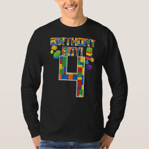 T-shirt Joli 4e anniversaire 4 ans Bâtiment Boys