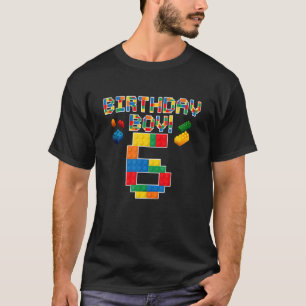 T-shirt Joli 6e anniversaire 6 ans Bâtiment Boys