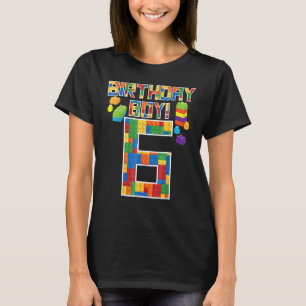 T-shirt Joli 6e anniversaire 6 ans Bâtiment Boys