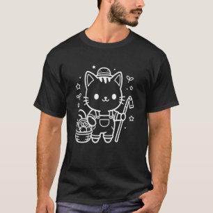 T-shirt Joli agriculteur chat kawaii agriculture agronomie