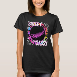 T-shirt Joli Alligator 90s Nostalgia Arc-en-ciel Empreinte