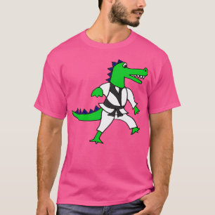 T-shirt Joli Alligator Faire du karaté