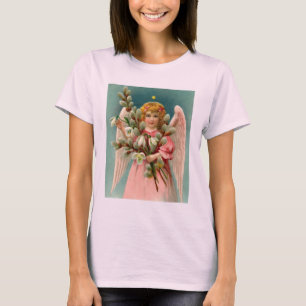 T-shirt Joli Ange En Robe Rose