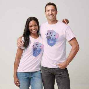 T-shirt Joli animal bleu couleur design