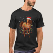 T-shirt Joli arbre de Noël lumières amusantes Noël Jeu de (Devant)