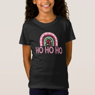 T-Shirt Joli Arc-en-Ciel Tout Ce Que Je Veux Pour Noël Fil