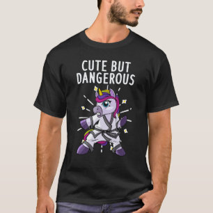 T-shirt Joli Art de Karaté pour Femme Fille Ceinture Noire