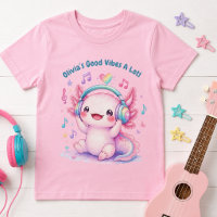 Joli Axolotl Musical Rose Monogrammé