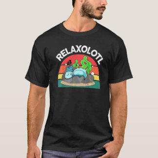 T-shirt Joli Axolotl Relaxolotl Salamandre Bleue Mexicaine