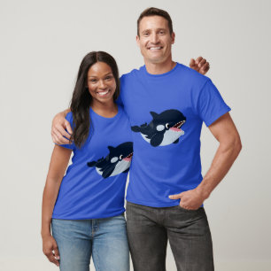 T-shirt joli bébé en caricature Orca