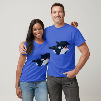 T-shirt joli bébé en caricature Orca